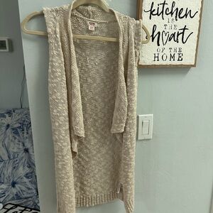 Mossimo Supply Co. Tan Open-Front Cardigan